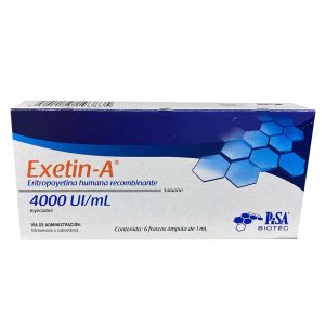 Exetin-A Eritropoyetina 4000 UI C-6 Amp