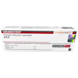 Filgrastim 300ug Solución Inyectable C-1 Jeringa prellenada