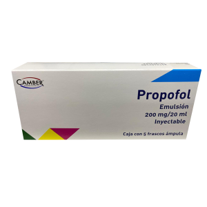Propofol 200Mg/20mL C/5 Frascos Inyectable